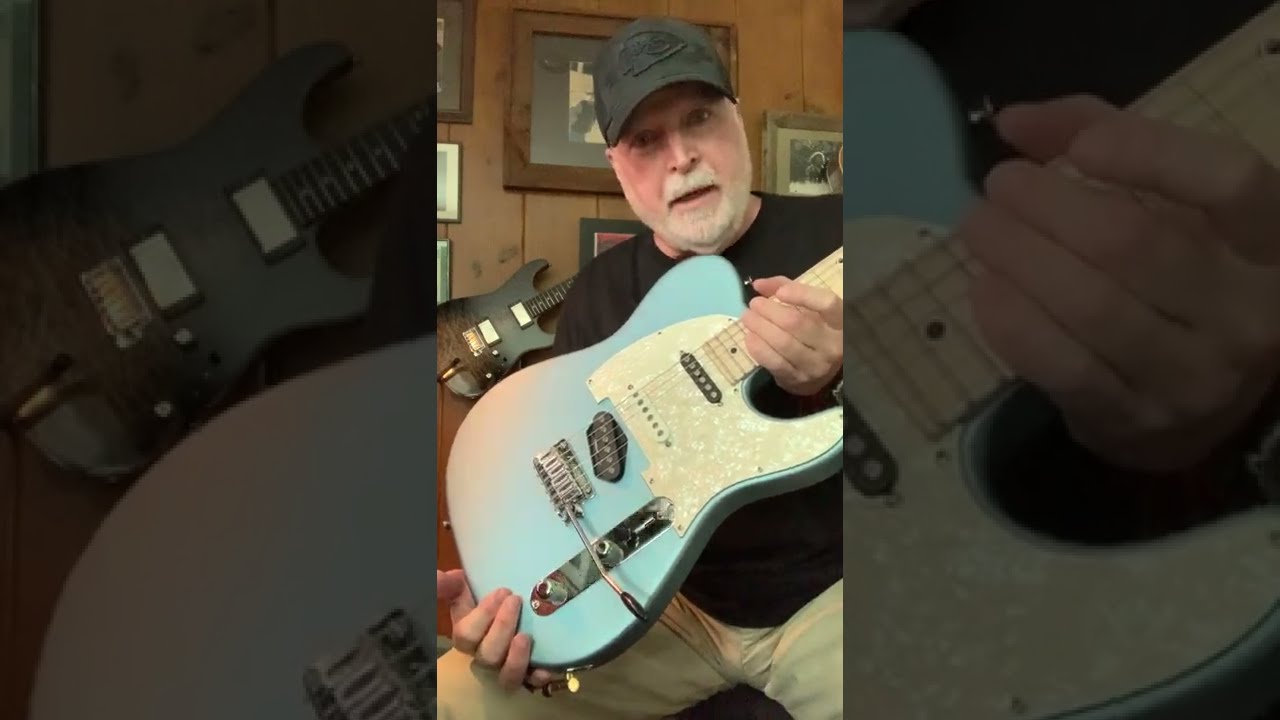 Deepwater Guitars: Tom Anderson T Classic in Satin Metallic Ice Blue