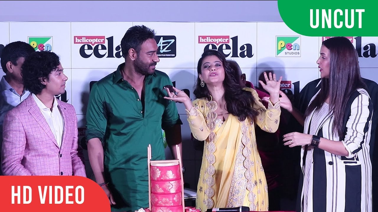 UNCUT - Helicopter Eela Official Trailer Launch | Kajol, Ajay Devgan, Pradeep Sarkar, Neha Dhupia