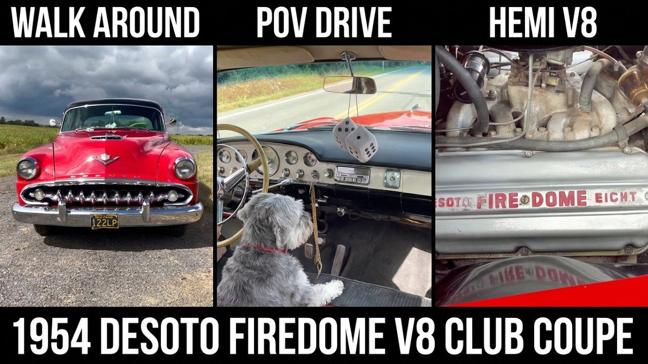 1954 DeSoto Firedome V8 Club Coupe | Out for a Quick Drive and Walk Around