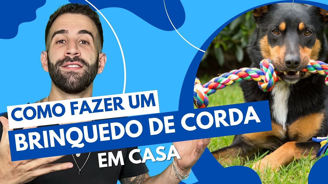 Como fazer brinquedo de corda para cachorro