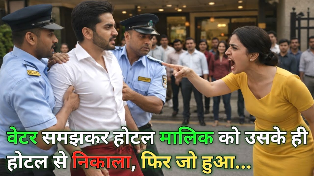 जब एक करोड़पति होटल मालिक को घमंडी मैनेजर लड़की ने वेटर समझकर होटल से निकाला, फिर जो हुआ...