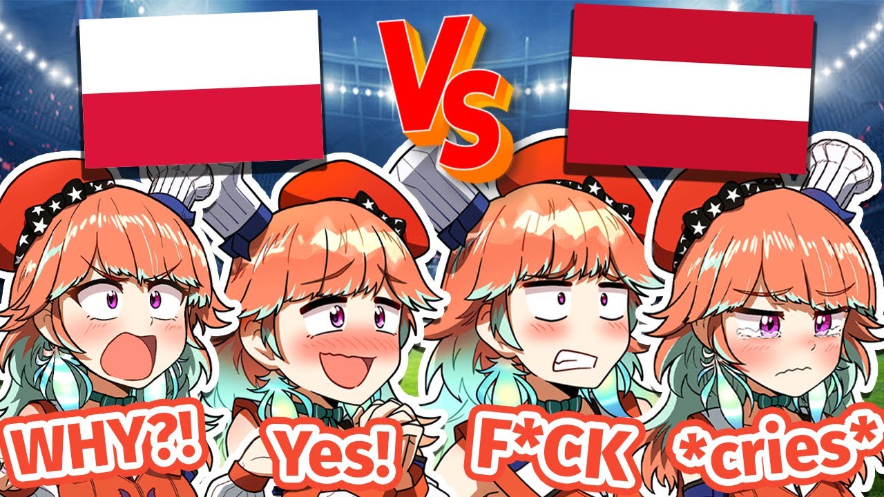 Kiara's Emotional Rollercoaster While Watching Austria Vs. Poland Football Game