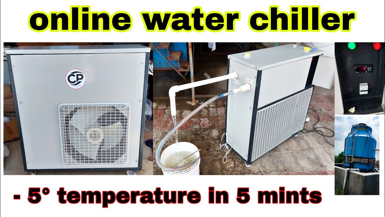 online water chiller - 2 ton online water chiller for ice plant #waterchiller #acandelectricaledu