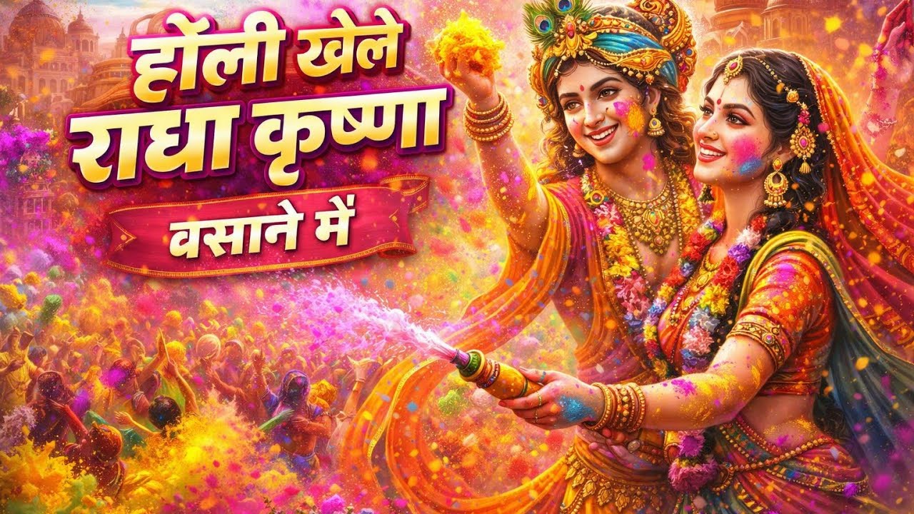 Holi Khele Radha Krishna Barsane Mein | Barsana Holi Special 2026 | होली स्पेशल राधाकृष्णा सॉन्ग 🌈🌸🎨