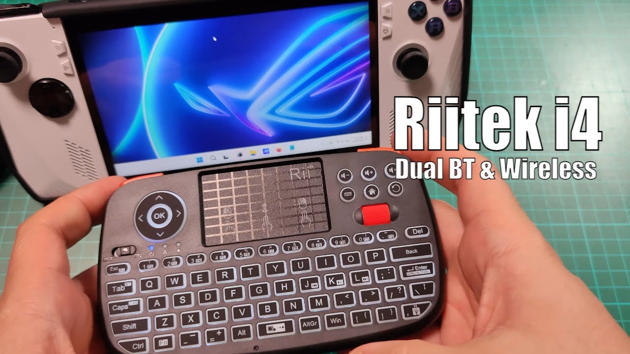 Мини-клавиатура Riitek i4 Dual Mode Bluetooth с подсветкой и сенсорной панелью