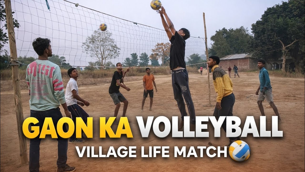 Village Volleyball Match 🏐 | Real Gaon Ka Khel | Desi Life