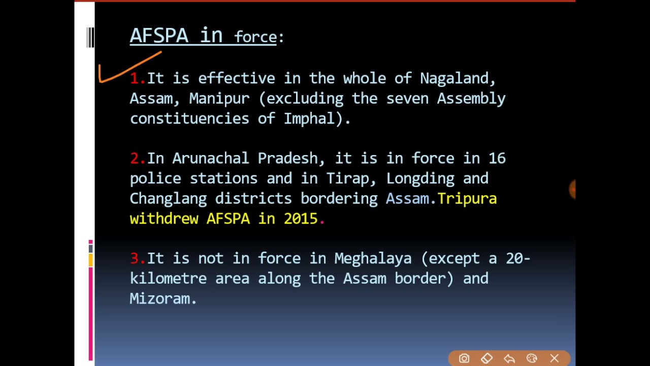 Whats is AFSPA ?