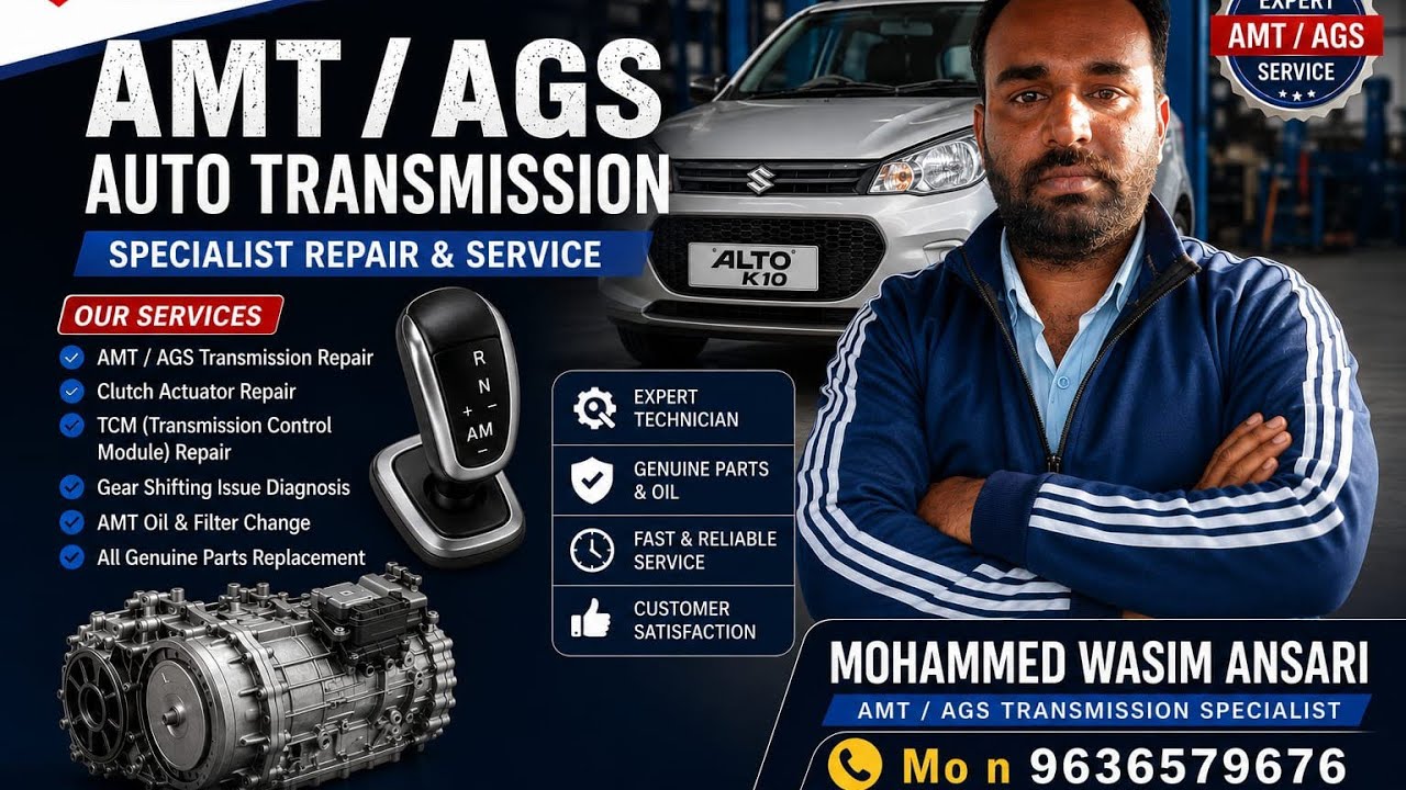 AMTGearbox Problem👉 AGS Auto Transmission Repair👉 Gear Shift Issue👉 Clutch Actuator Pro#MarutiSuzuki