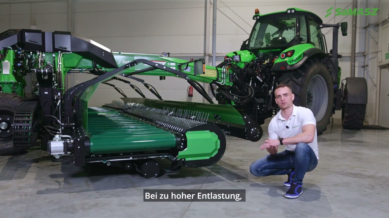 Bandschwader SaMASZ MRG 2-900 / Untertitel DE