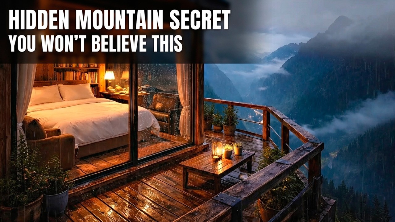Hidden in the Mountains | 🌧 Rainy Alpine Night  Sleep & Relax
