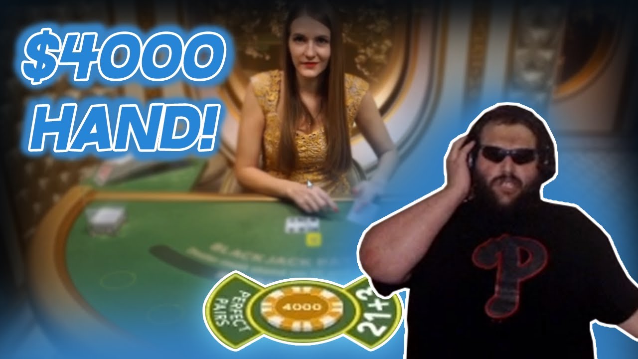 $4000 BLACKJACK HAND ON A PRIVATE TABLE! HIGH ROLLER!