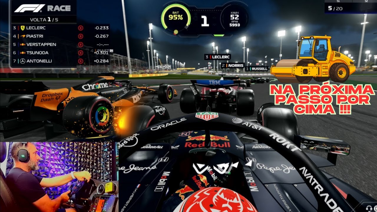 FORMULA 1 GP DO BAHREIN #4 QUARTA CORRIDA DA TEMPORADA - GAMEPLAY - #logitechg923
