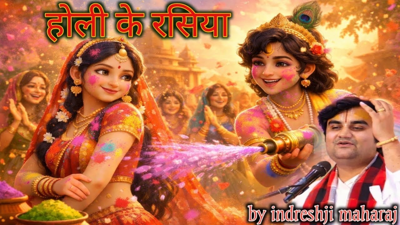  हो ढप बाजे कुँवर किशोरी के | होली के रसिया |#indreshji #holi #holikerasiya #vaidiknarayangaur 