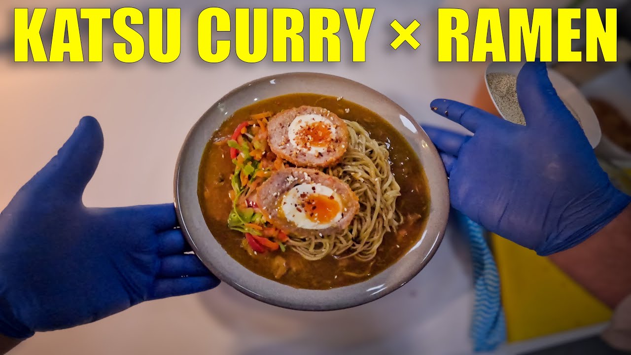 Katsu Curry Ramen with Scotch Egg | Chef Theatre POV 👌😊👍