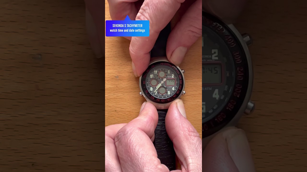 SEKONDA S TACHYMETER WATCH SETUP