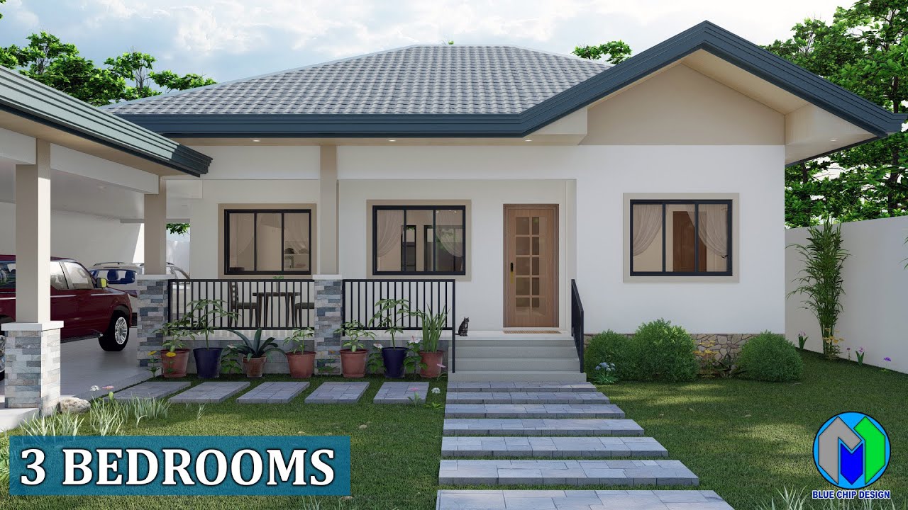 3 Bedroom House Design - 10x8m (80sqm)
