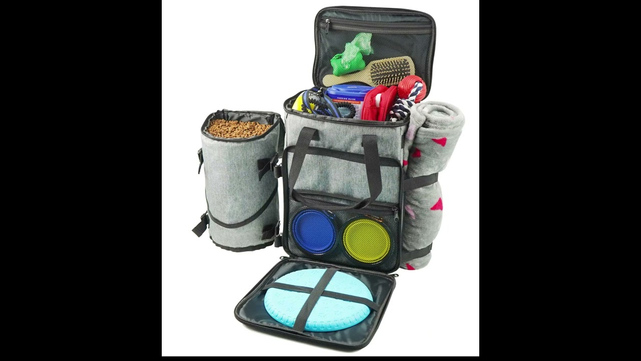 Pet travel bag organizer