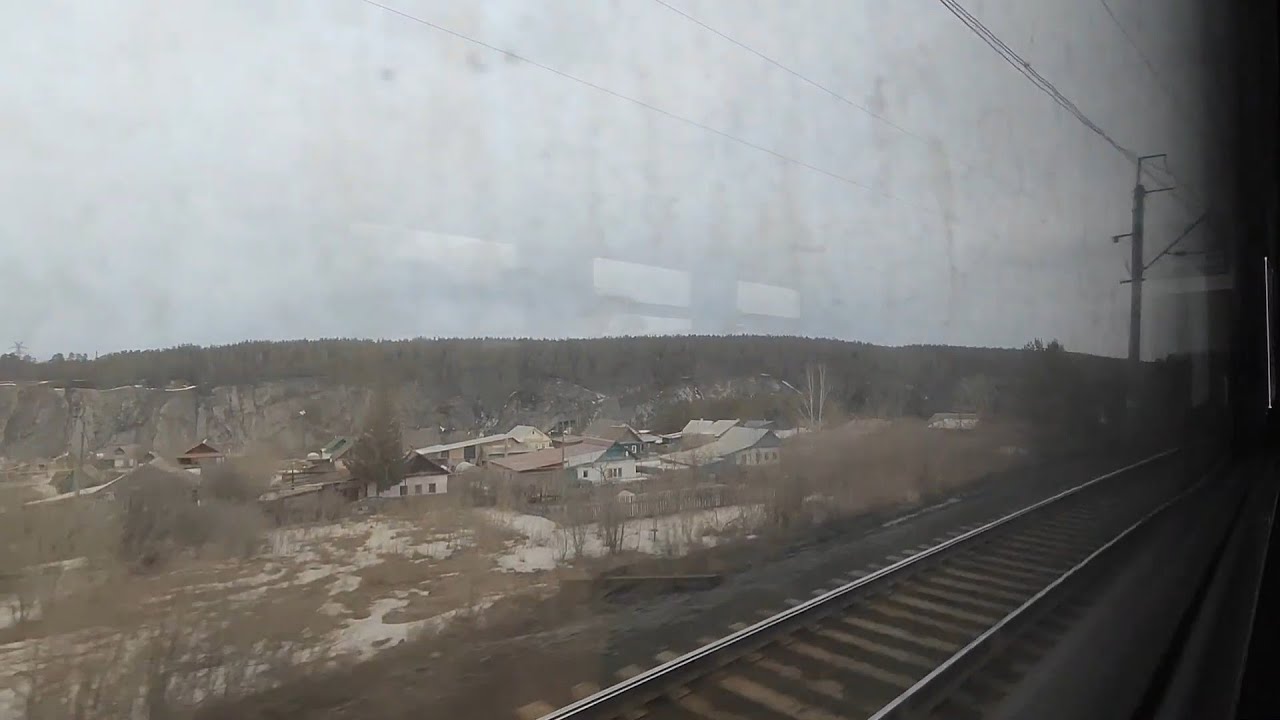 Егоршино — Богданович из окна электропоезда