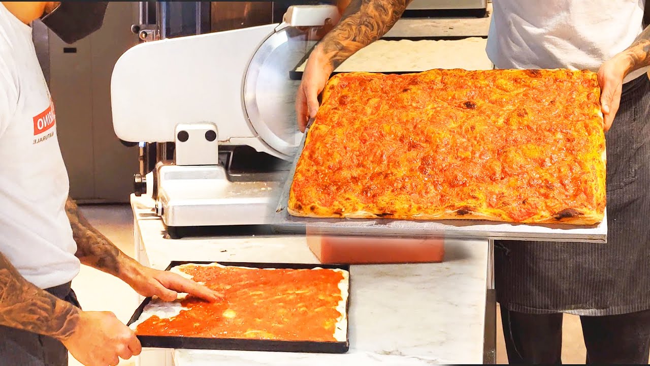 AMAZING PIZZA AL TAGLIO in Rome Near Temini Train Station - MERCATO CENTRALE ROMA