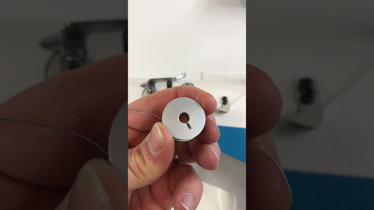 How To Wind A Bobbin On A JACK Industrial Straight Stitch Sewing Machine