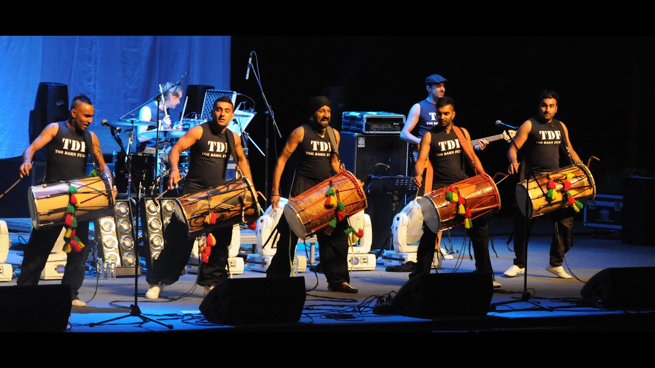 Dhol Foundation performing live at Wickham Festival