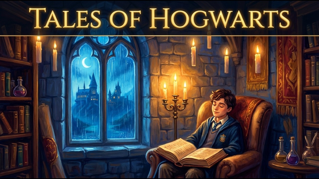 Fall Asleep at Hogwarts | Warm Campfire Ambience & Sleep Story
