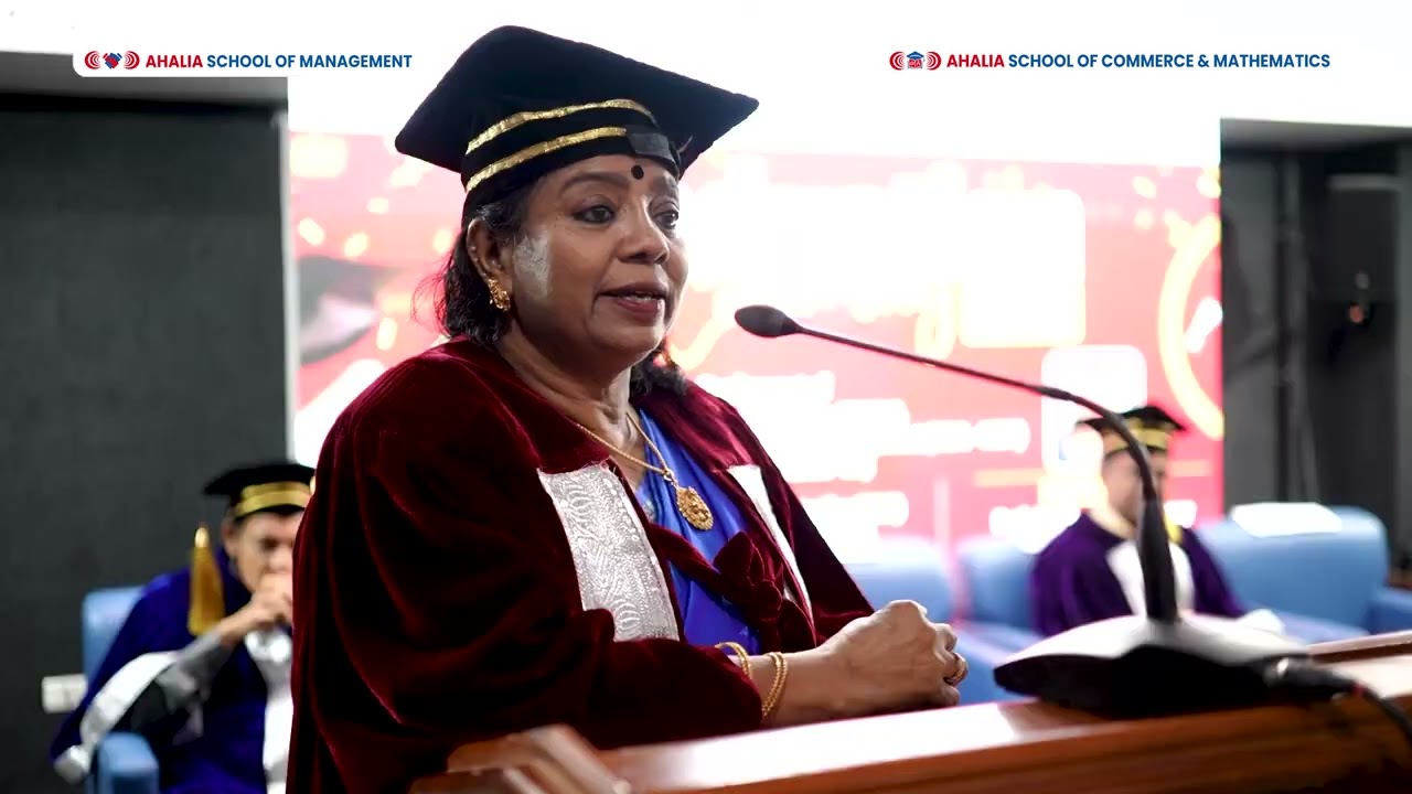 GRADUATION CEREMONY 🎓 | Ahalia School of management | Ahalia School of Commerce & mathematics