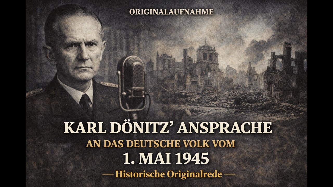 Karl D&ouml;nitz&rsquo; Ansprache an das deutsche Volk vom 1. Mai 1945 &ndash; Historische Originalrede