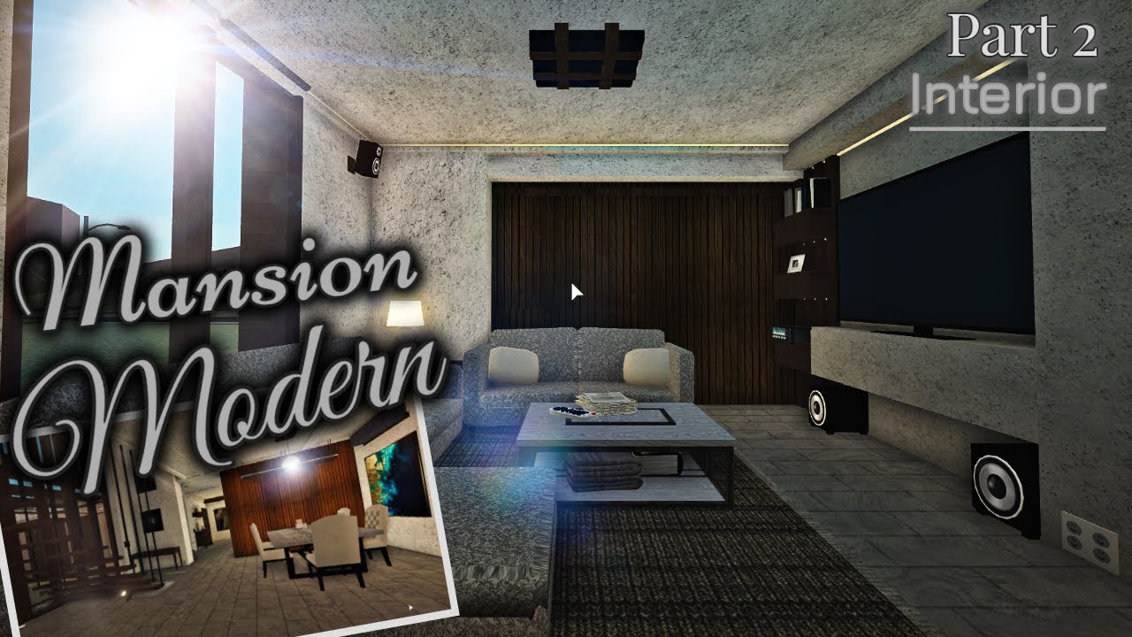 Modern Mansion Part(2/3) Interior | House Build | Bloxburg ROBLOX
