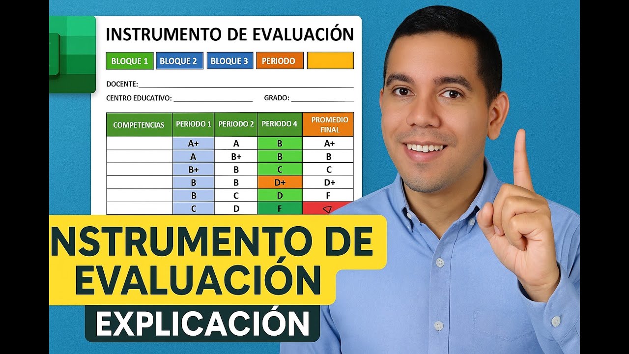 INSTRUMENTO DE EVALUACIÓN AUTOMATIZADO EN EXCEL #parati #evaluacióndocente #minerd #evaluación