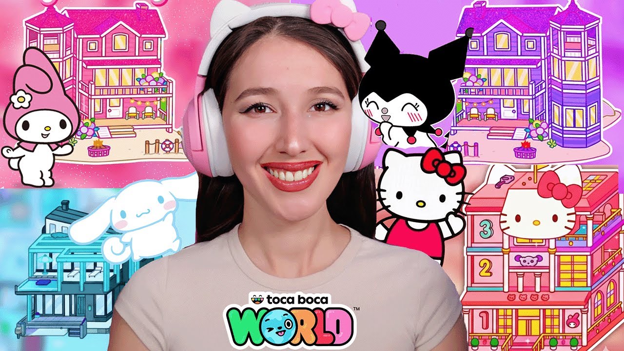 TOCA LIFE ama HER ŞEY HELLO KITTY! (1 SAAT)