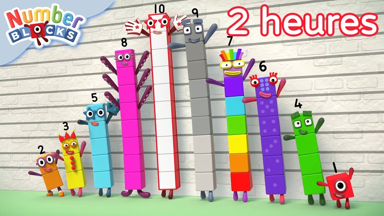 ADDITION et SOUSTRACTION ➕➖| Numberblocks 2 heures d'&eacute;pisodes complets | 123 Apprenez &agrave; compter