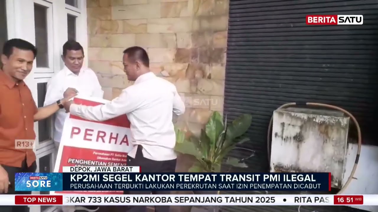 KP2MI Segel Tempat Penampungan PMI Ilegal di Kawasan Depok #Beritasatu