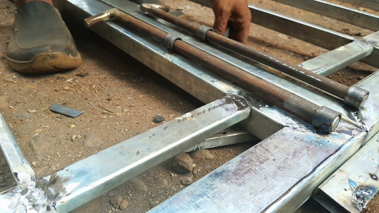 cara membuat slot bawah untuk pintu besi
