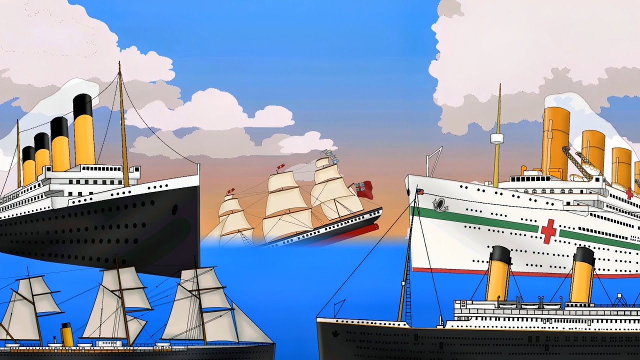 The White Star Line Ships | Mega Compilation | Animation Flipaclip ⭐️🚢⚓️ 