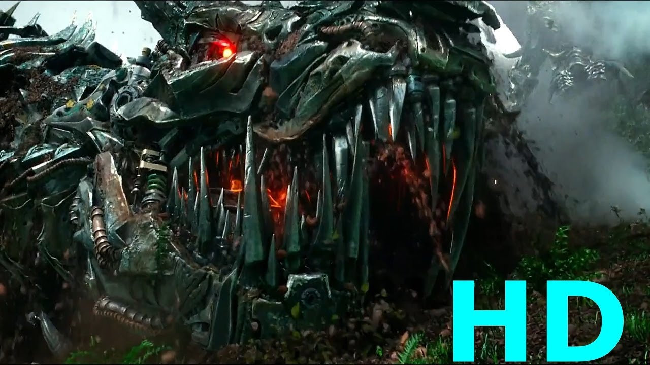 Optimus Prime vs. Grimlock & Dinobots vs. Decepticons - Transformers: Age Of Extinction Blu-ray HD