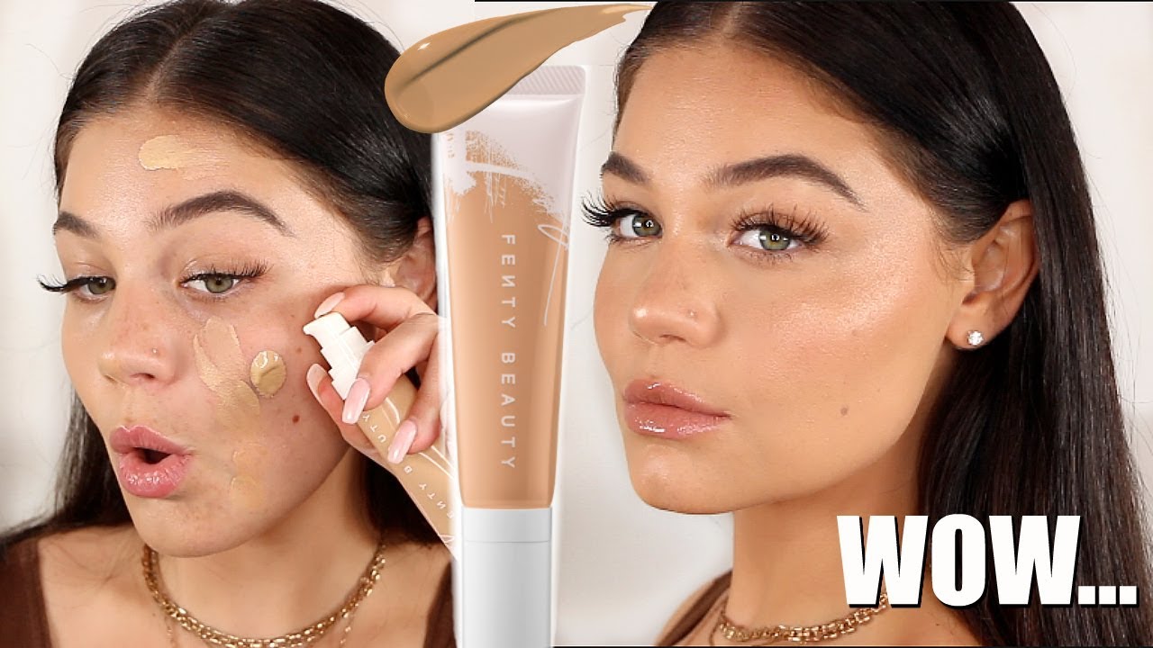 NEW FENTY BEAUTY HYDRATING FOUNDATION REVIEW + WEAR TEST! | Blissfulbrii