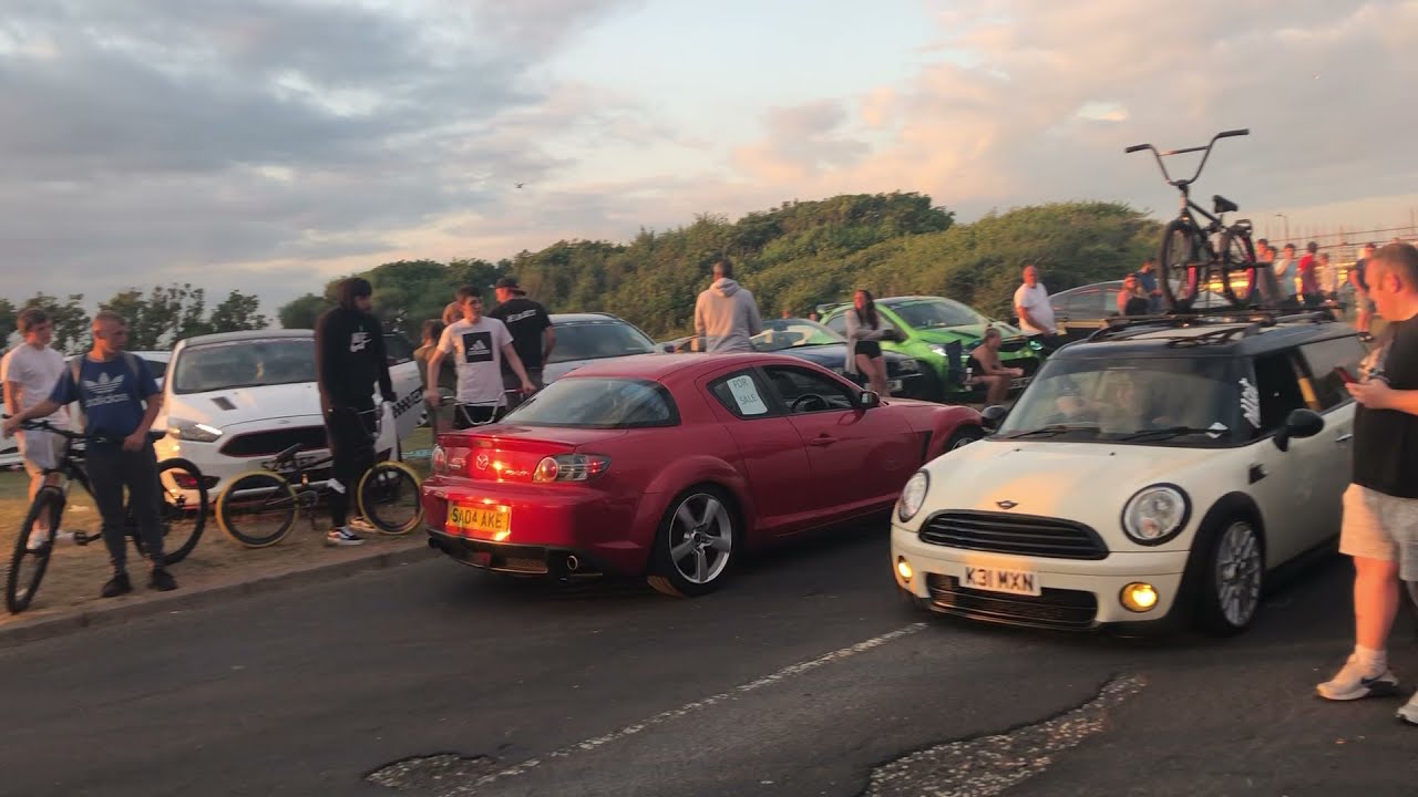 More performance cars at Scottish car meet. Some lovely old school cars