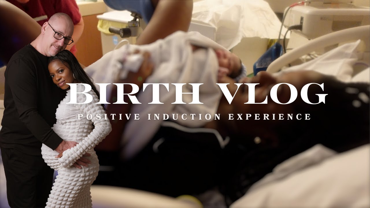 BIRTH VLOG *RAW* | POSITIVE INDUCED LABOR AND DELIVERY UK | bwwm interracial couple