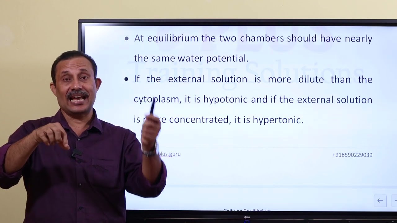 KTET - Category 2 - Science & Mathematics - Cellular Equilibrium - Part 1