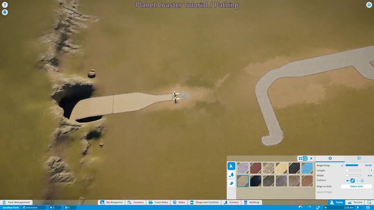 Planet Coaster Tutorial - Path Tool