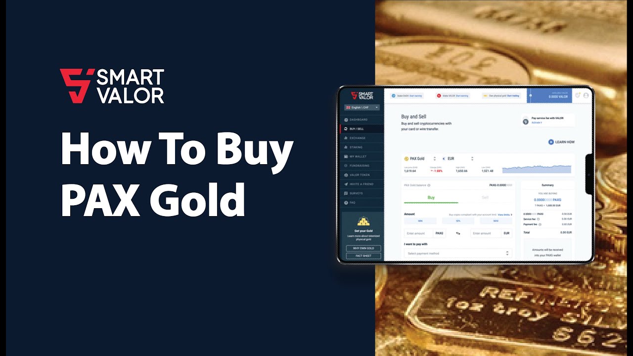 How To Buy PAX Gold