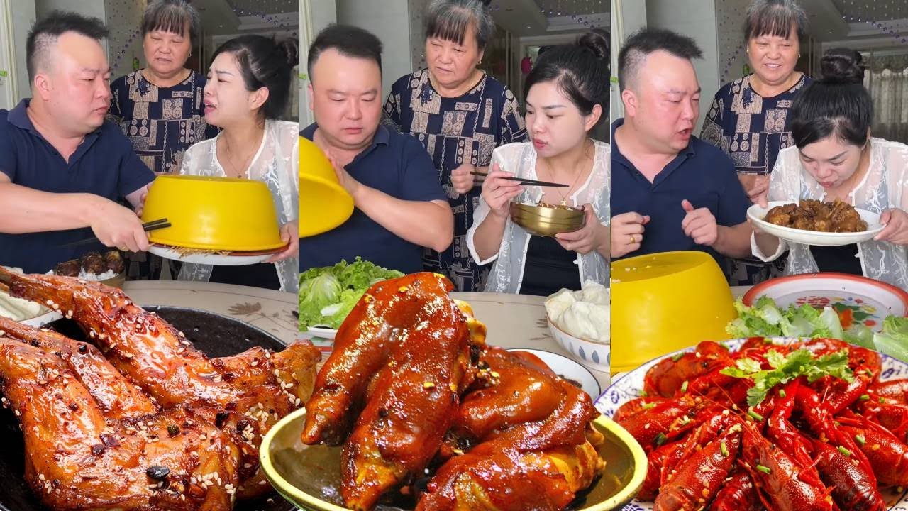 The stingy husband asked his wife to eat cabbage, but she ate roast chicken instead