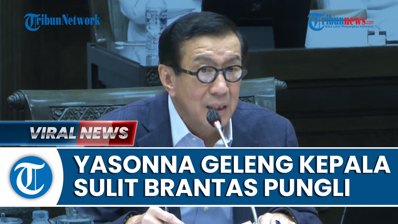 Geleng-gelang, Mimik Muka Yasonna saat Sebut Pungli Lapas Sulit Dihilangkan, Sebut Banyak Oknum