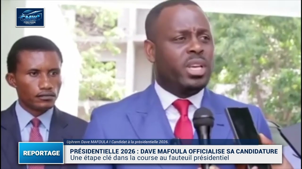 Présidentielle 2026_Dave MAFOULA officialise sa candidature