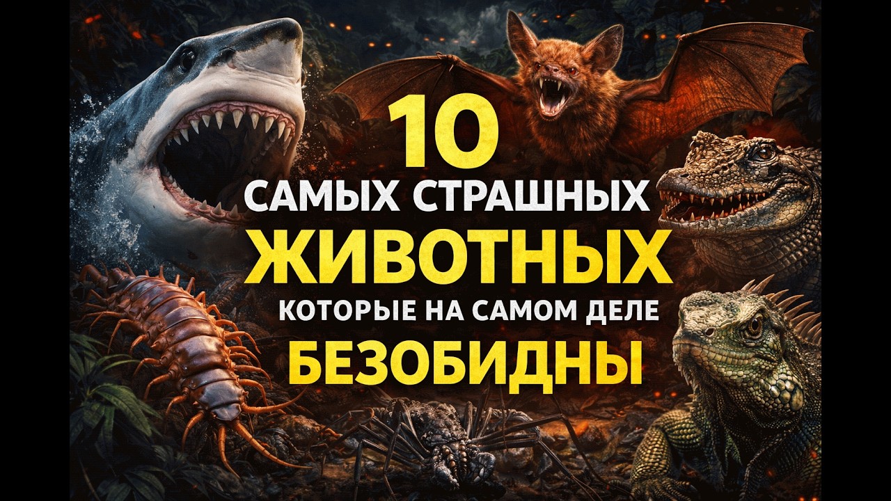 10 самых страшных животных, которые на самом деле безобидны