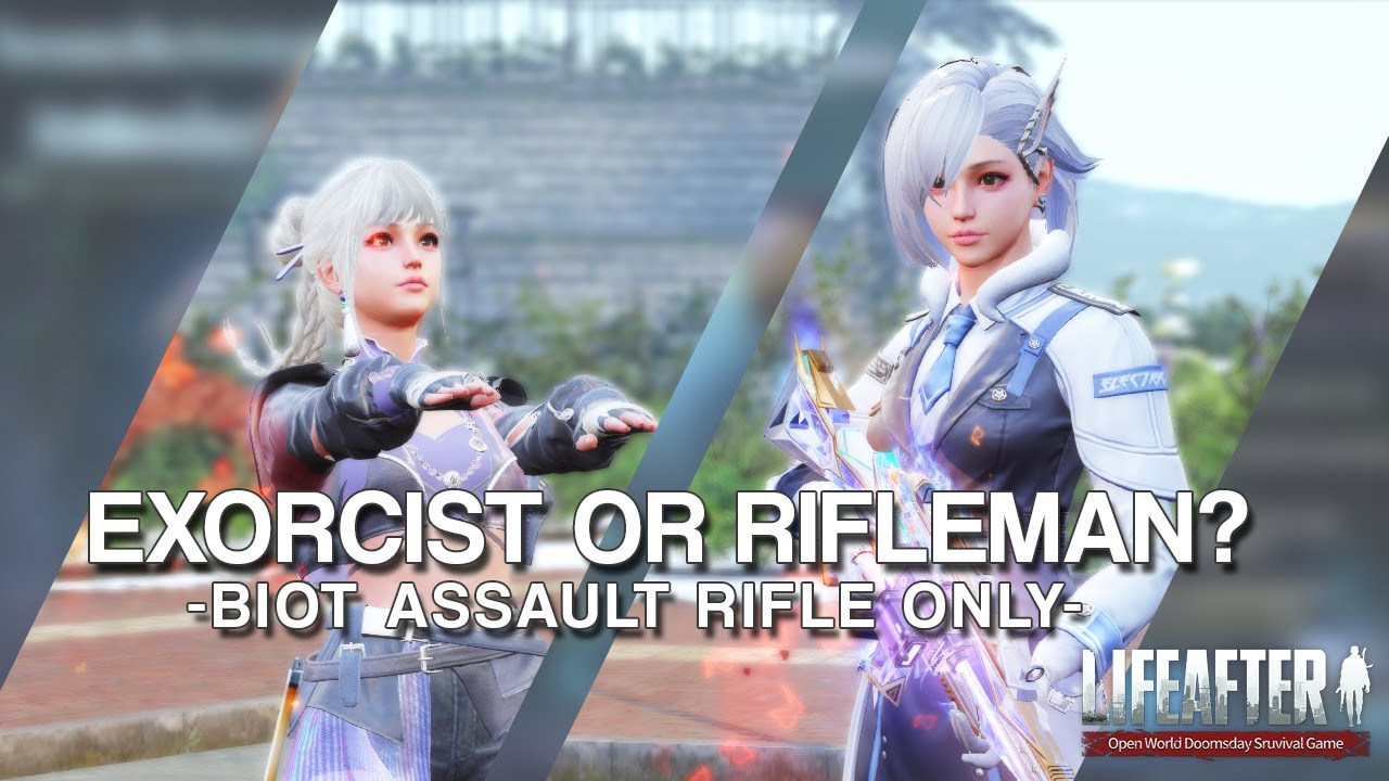 Lifeafter - Biot Assault Rifle Damage Test - Exorcist vs Rifleman