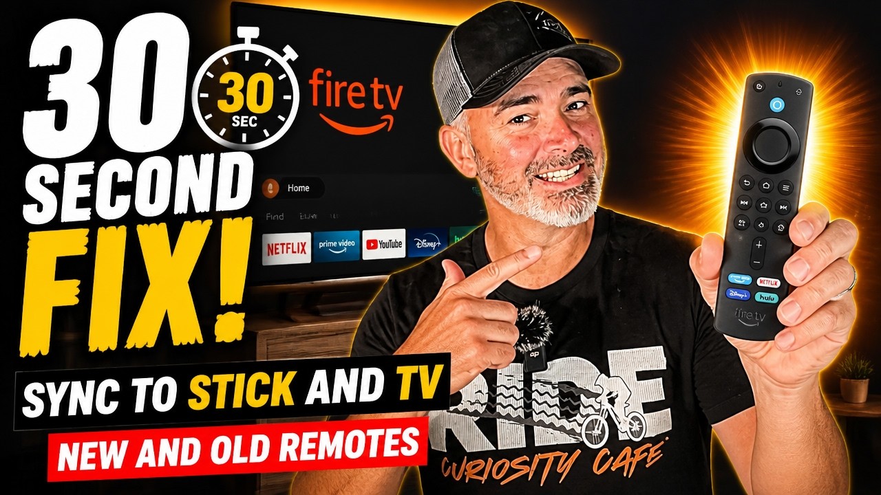 AMAZON FIRESTICK REMOTE 30 SECOND FIX - SYNC TO STICK AND TV - NEW AND OLD REMOTES