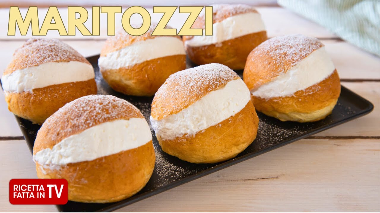 MARITOZZI ALLA ROMANA di Benedetta Rossi - Ricetta TV Fatto in Casa per Voi