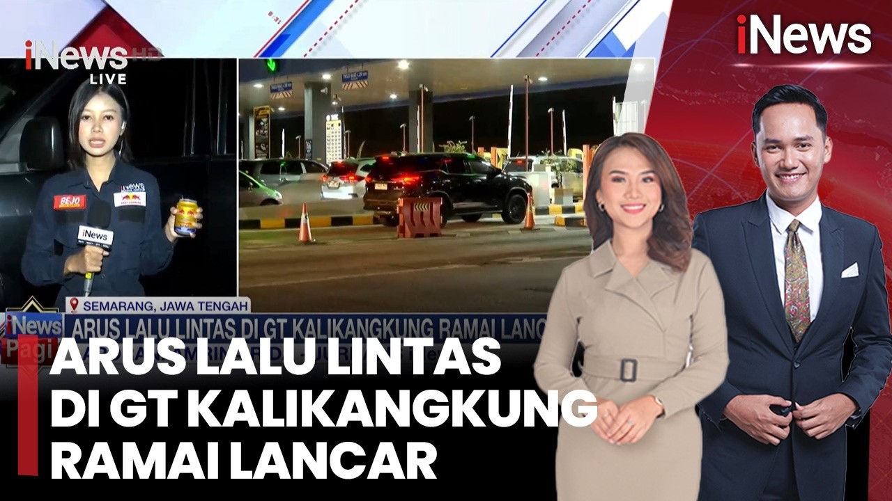 Update Arus Mudik 2026, Arus Lalu Lintas di GT Kalikangkung Ramai Lancar |iNews Pagi (18/3